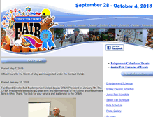 Tablet Screenshot of coshoctoncountyfair.org